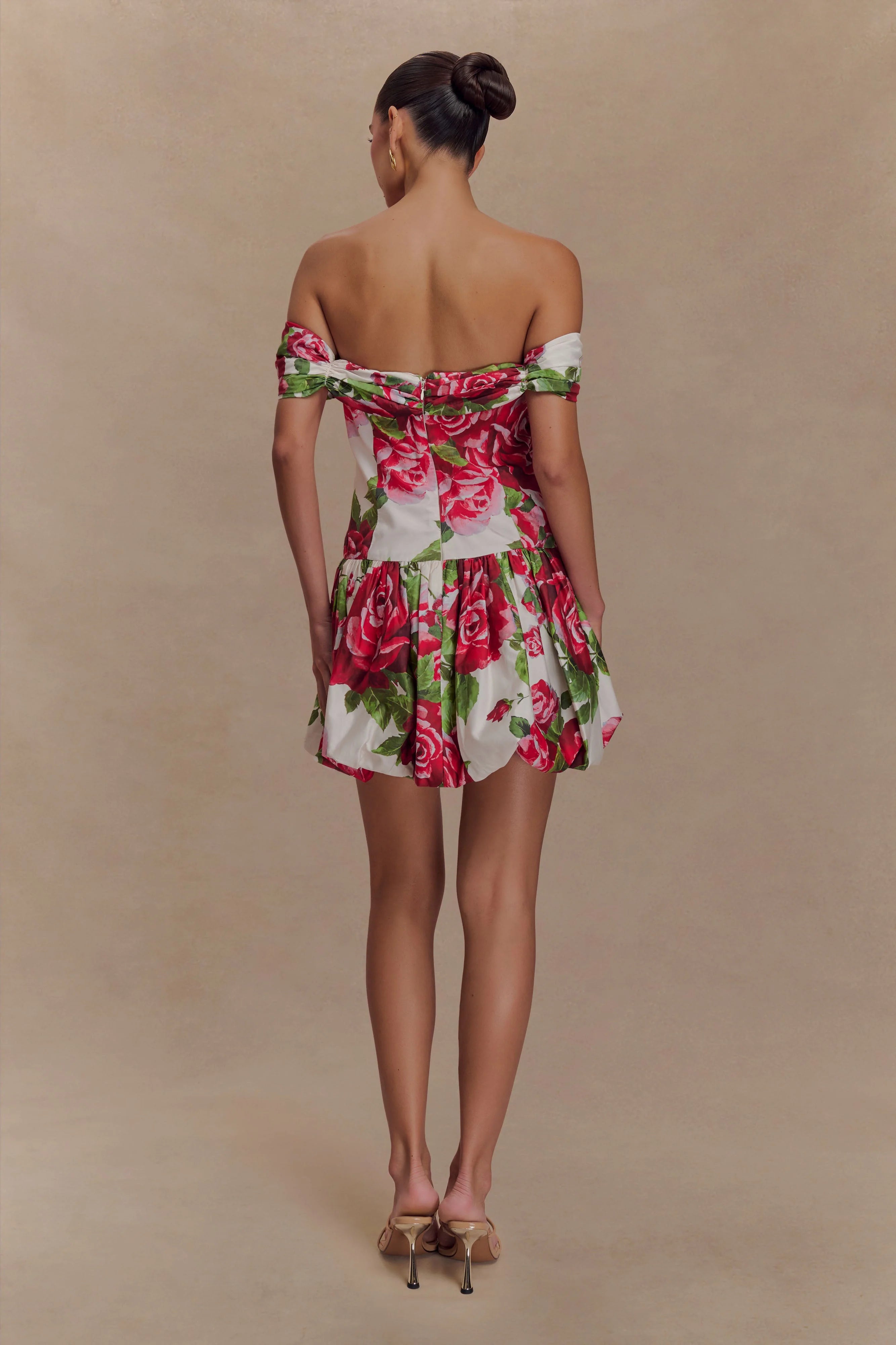Giovanna Off Shoulder Mini Dress - Sonia Rose Print