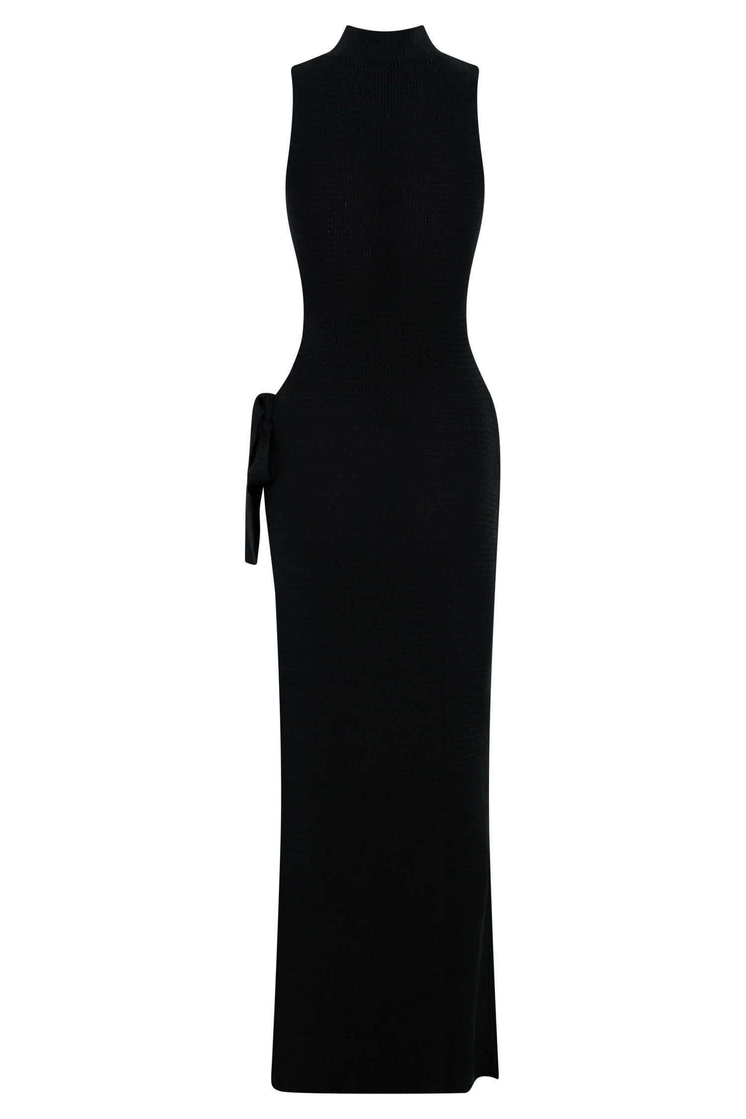 Stephanie Cut Out Knit Maxi Dress - Black