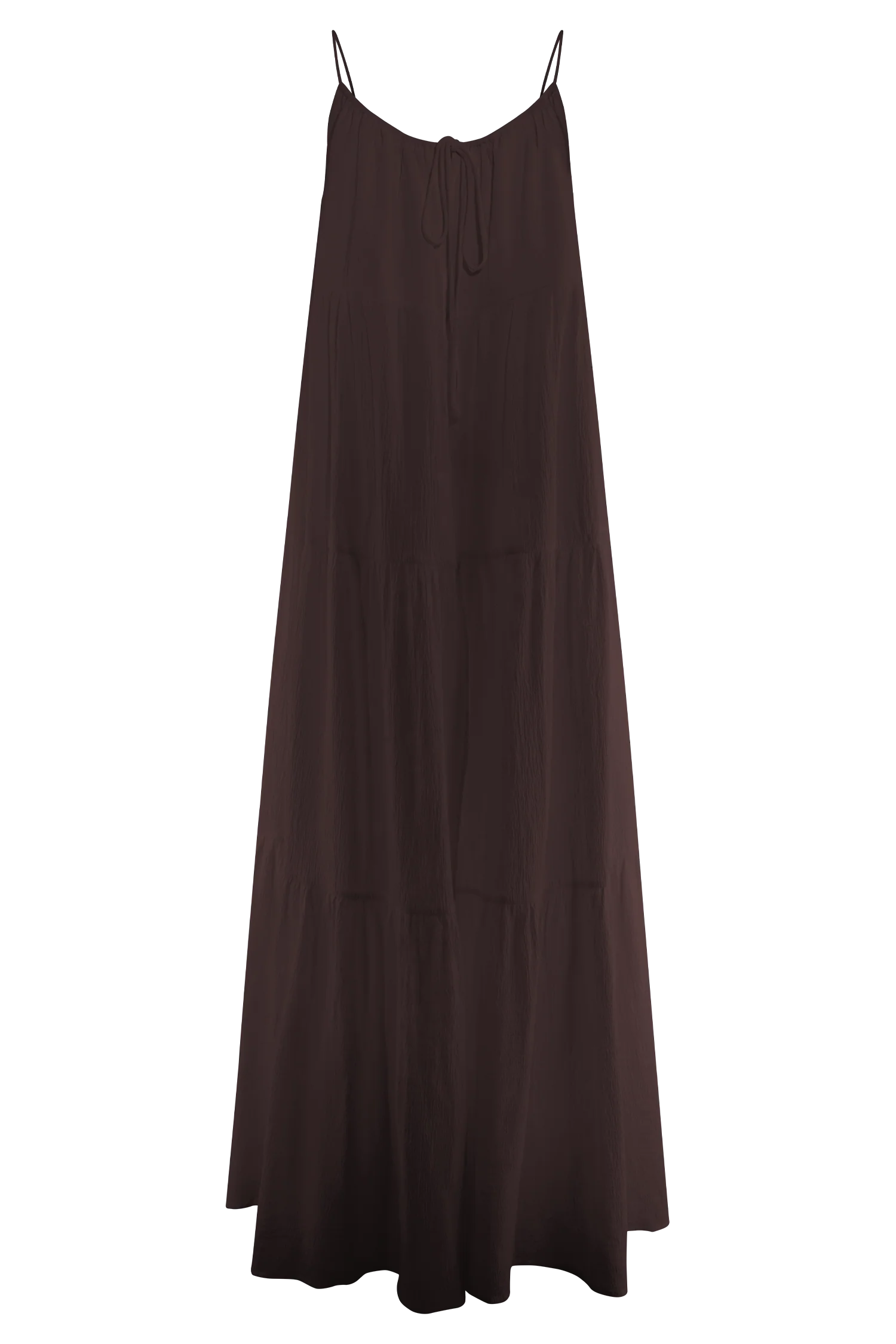 Lenny Front Tie Top - Chocolate