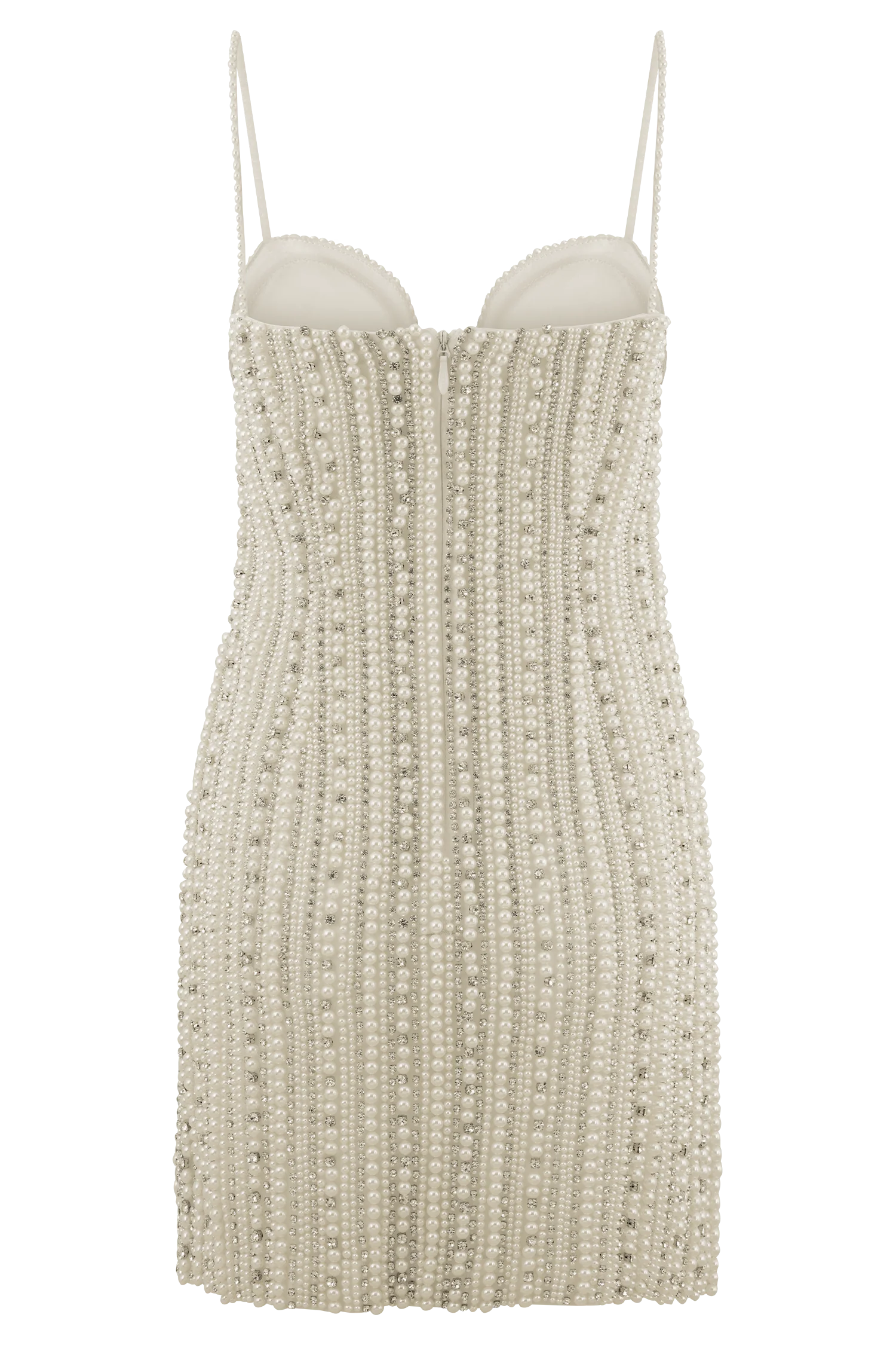 Naveena Embellished Mini Dress - Silver
