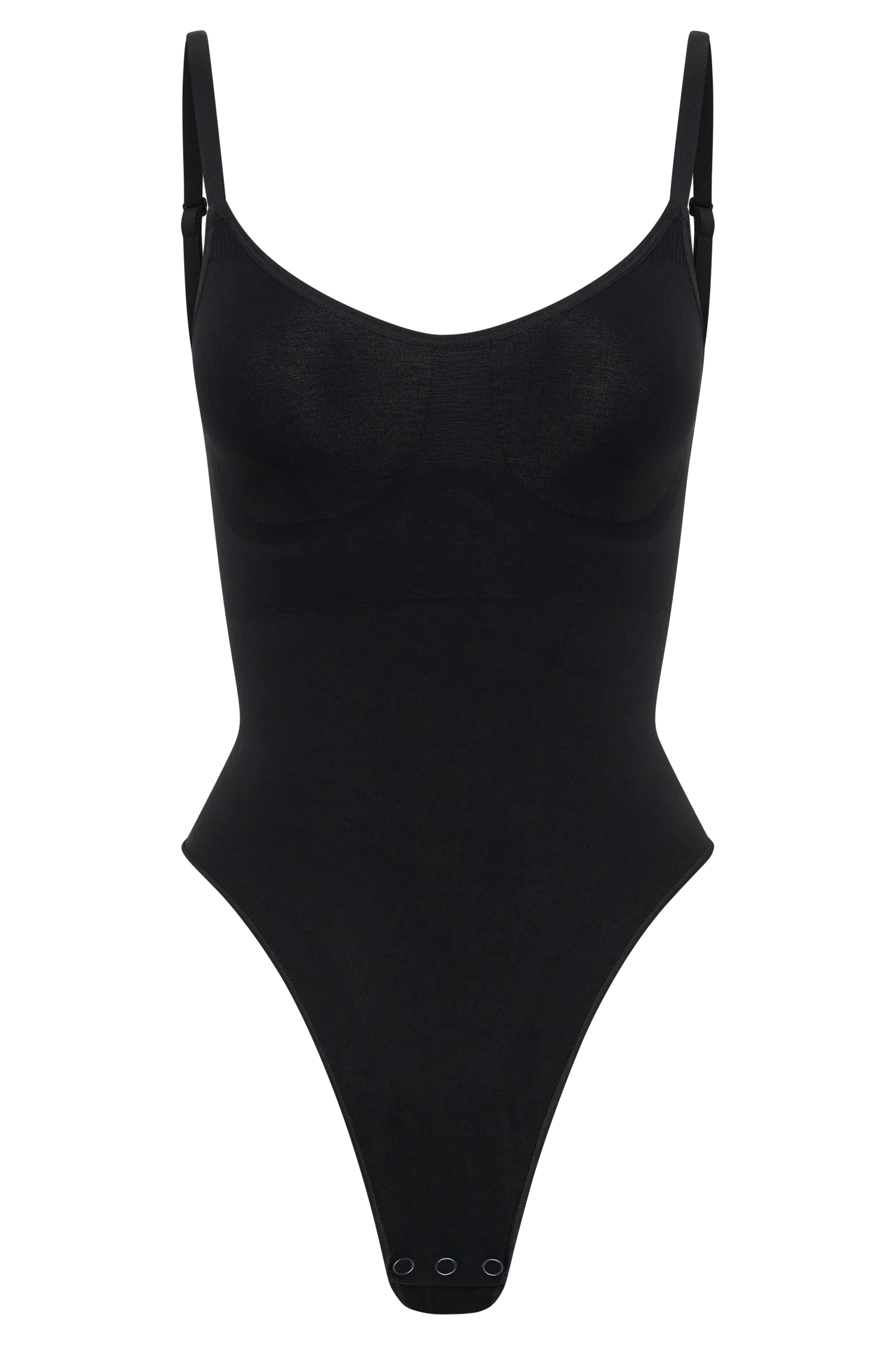 Alyssa Backless Shapewear Bodysuit - Black