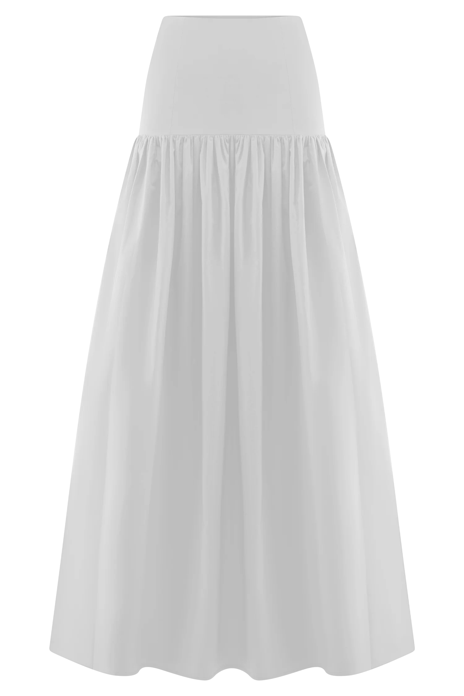 Autumn Maxi Skirt - White