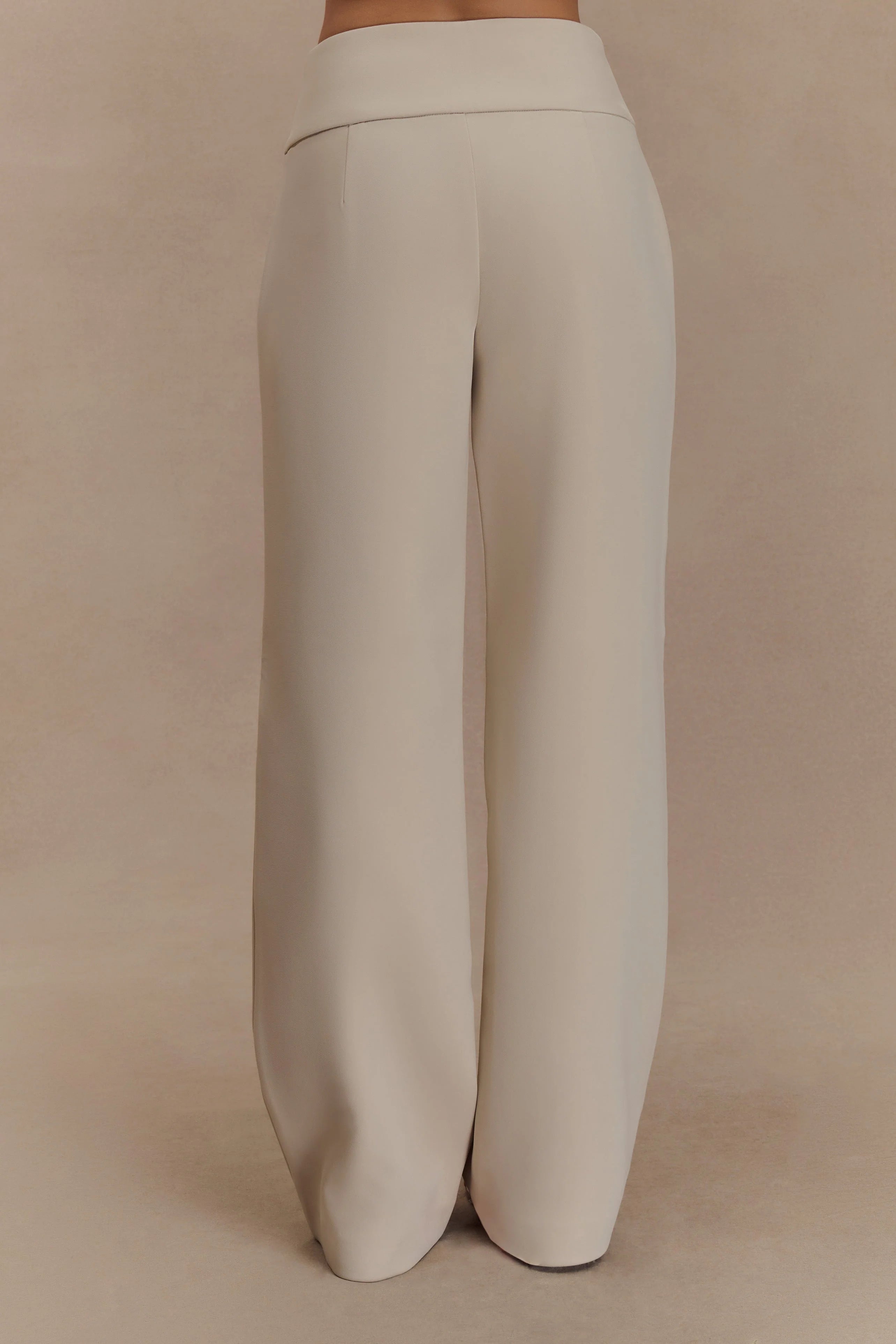 Lindie Straight Leg Suiting Pants - Sand