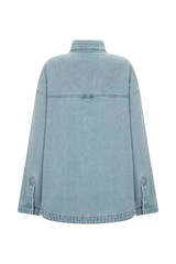 Lioda Oversized Denim Shirt - 80'S Blue