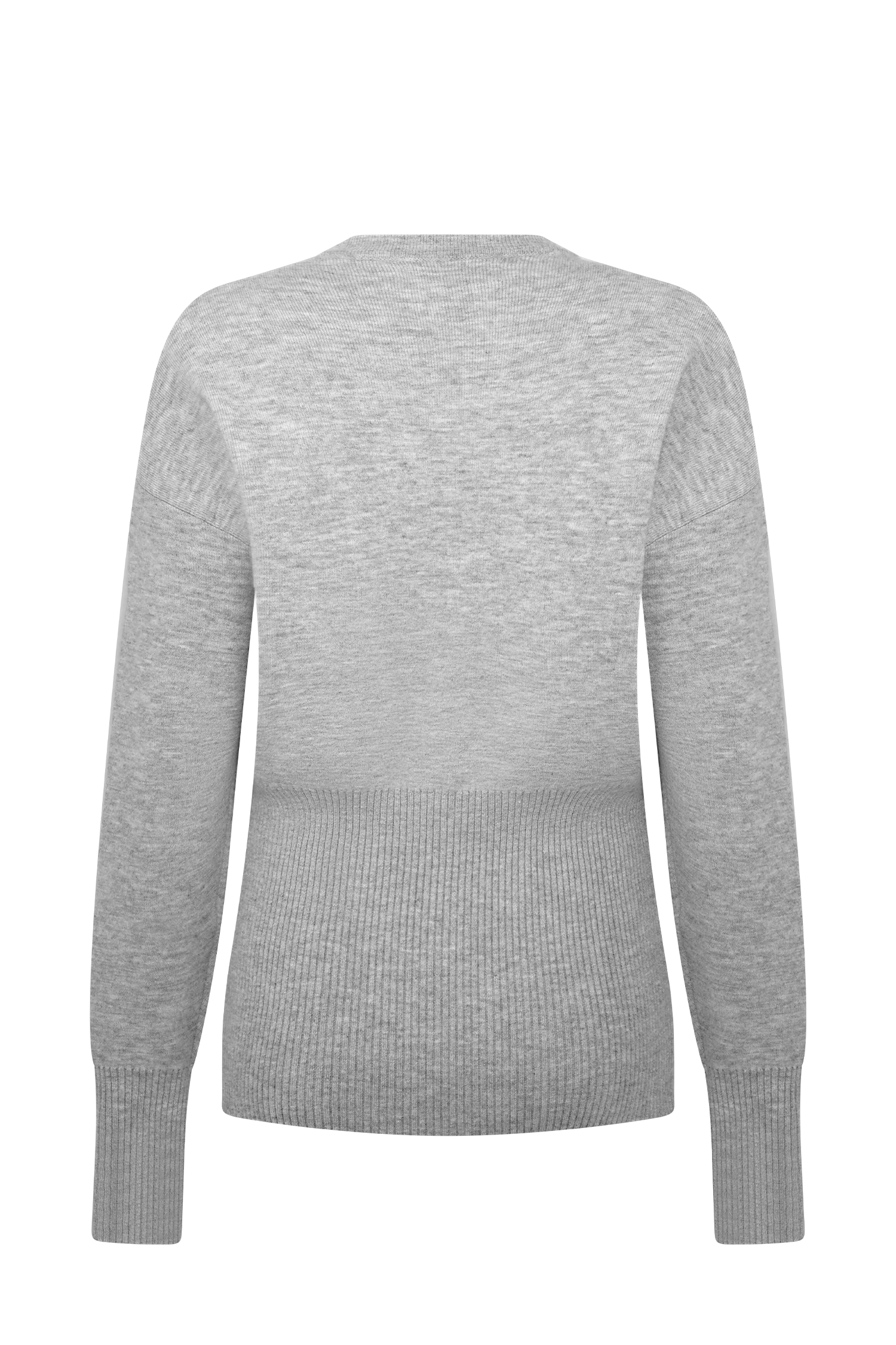 Alexia Buttoned Oversized Cardigan - Grey Marle