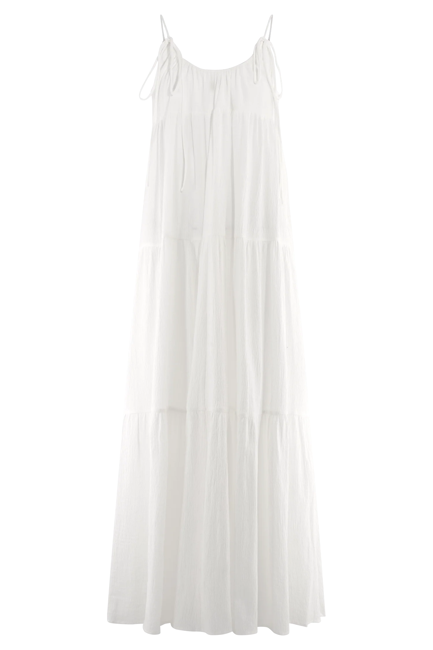 Lenny Front Tie Top - White