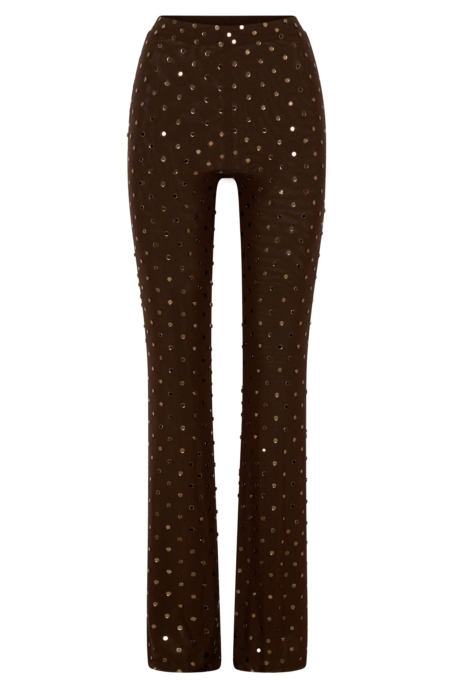 Jackie Diamante Straight Leg Pants - Chocolate