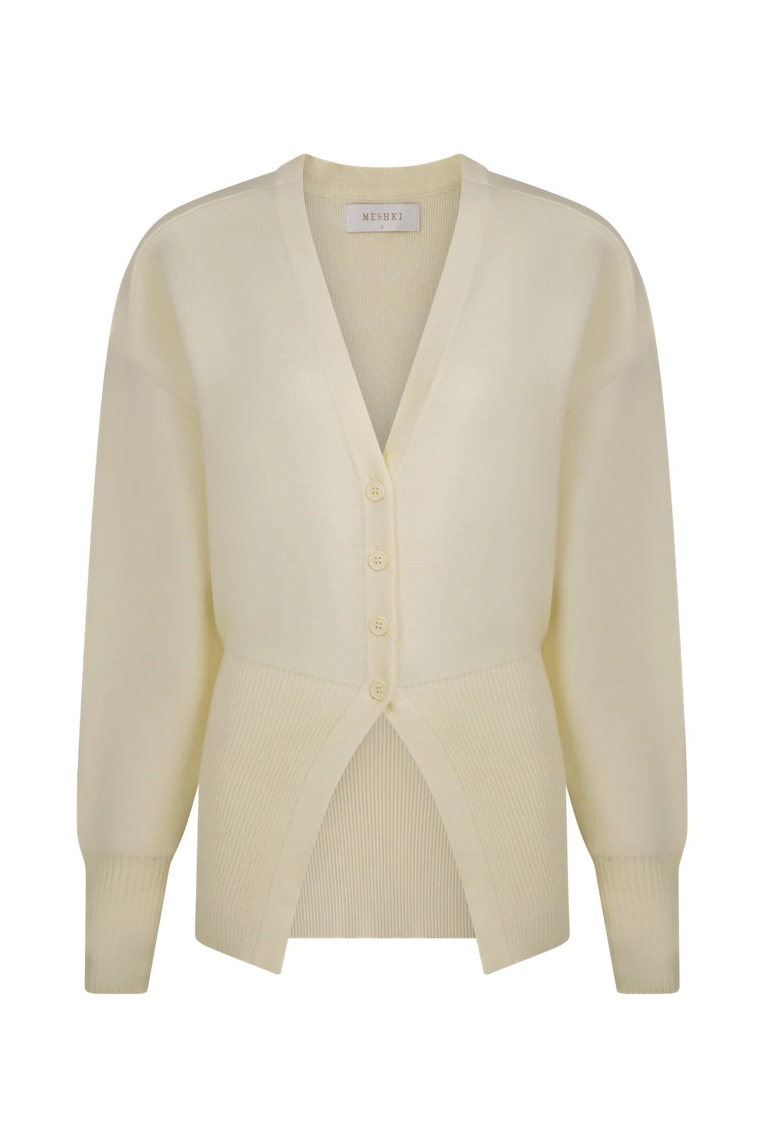 Alexia Buttoned Oversized Cardigan - Ivory