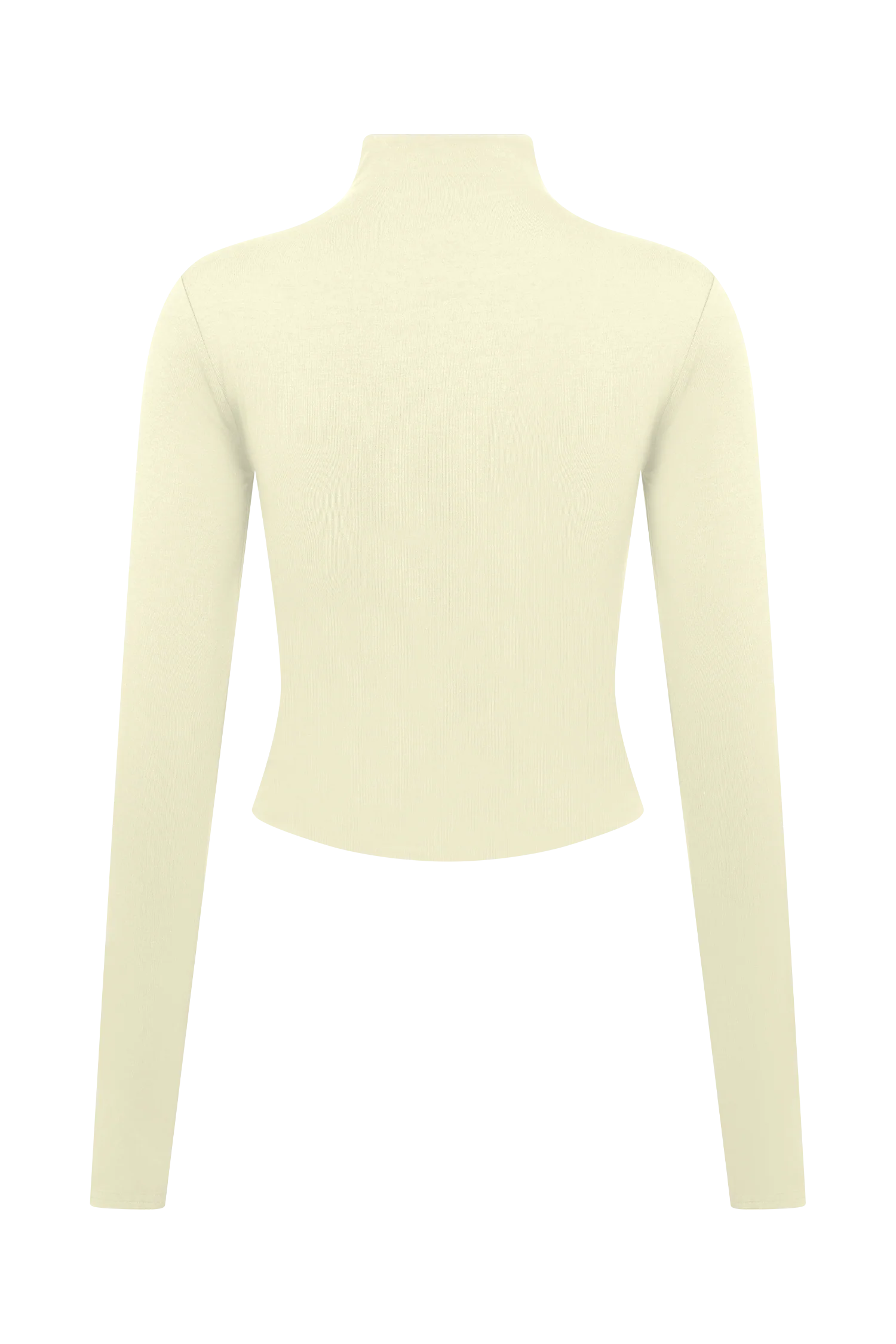 Ember Modal Long Sleeve High Neck Top - Ivory