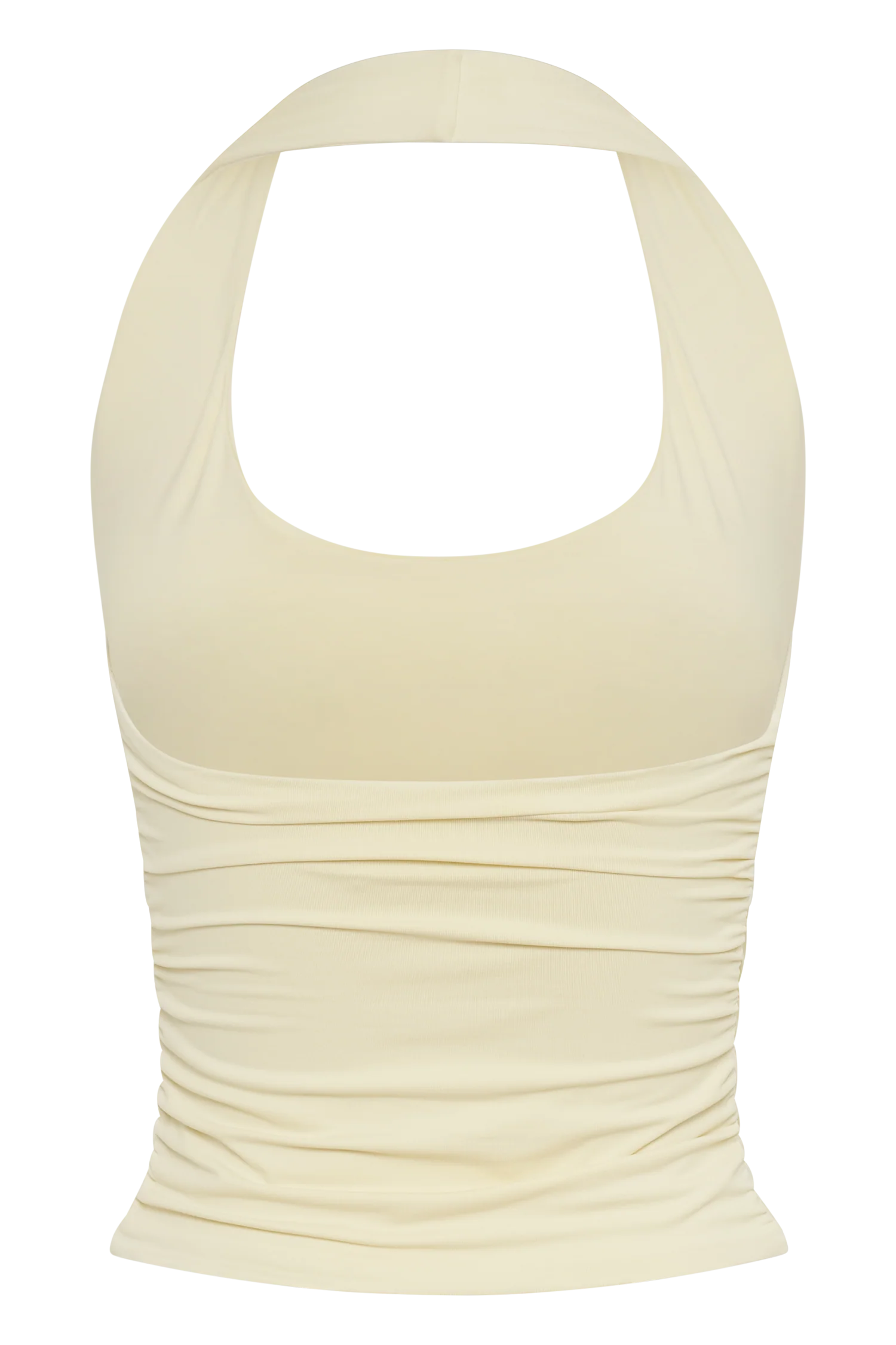 Marie Recycled Halter Top - Lemon Sherbet