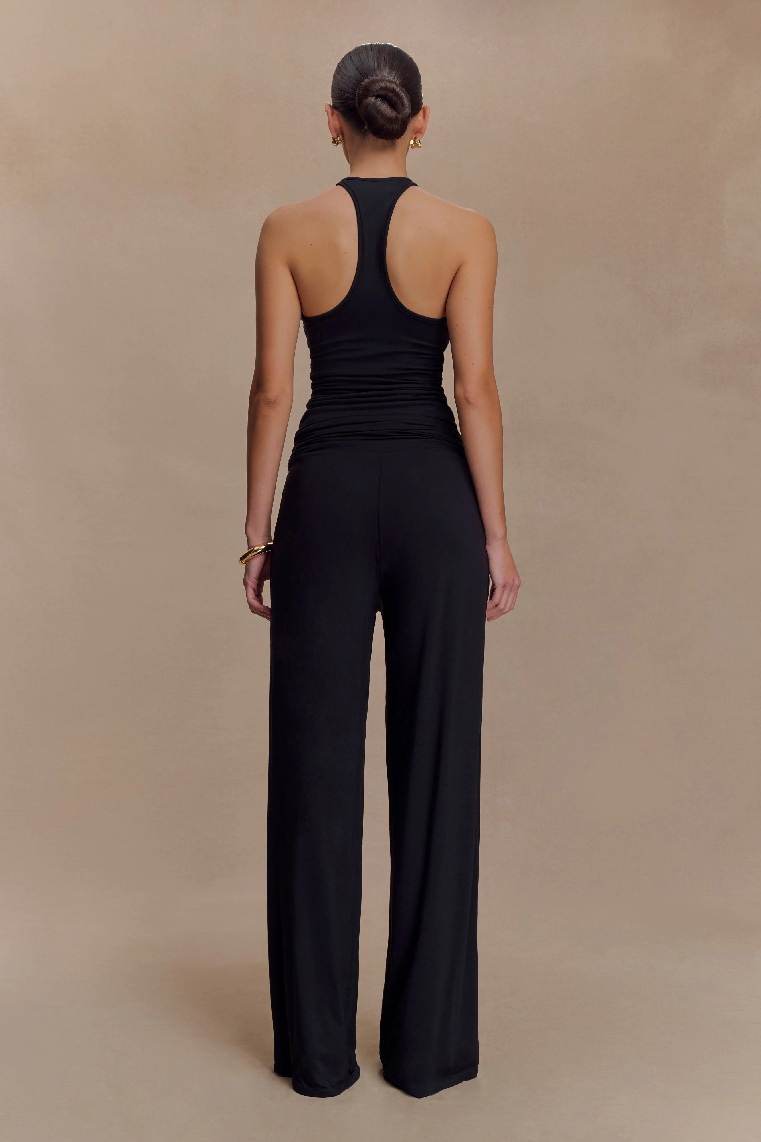 Ramona Modal Straight Leg Pant - Black