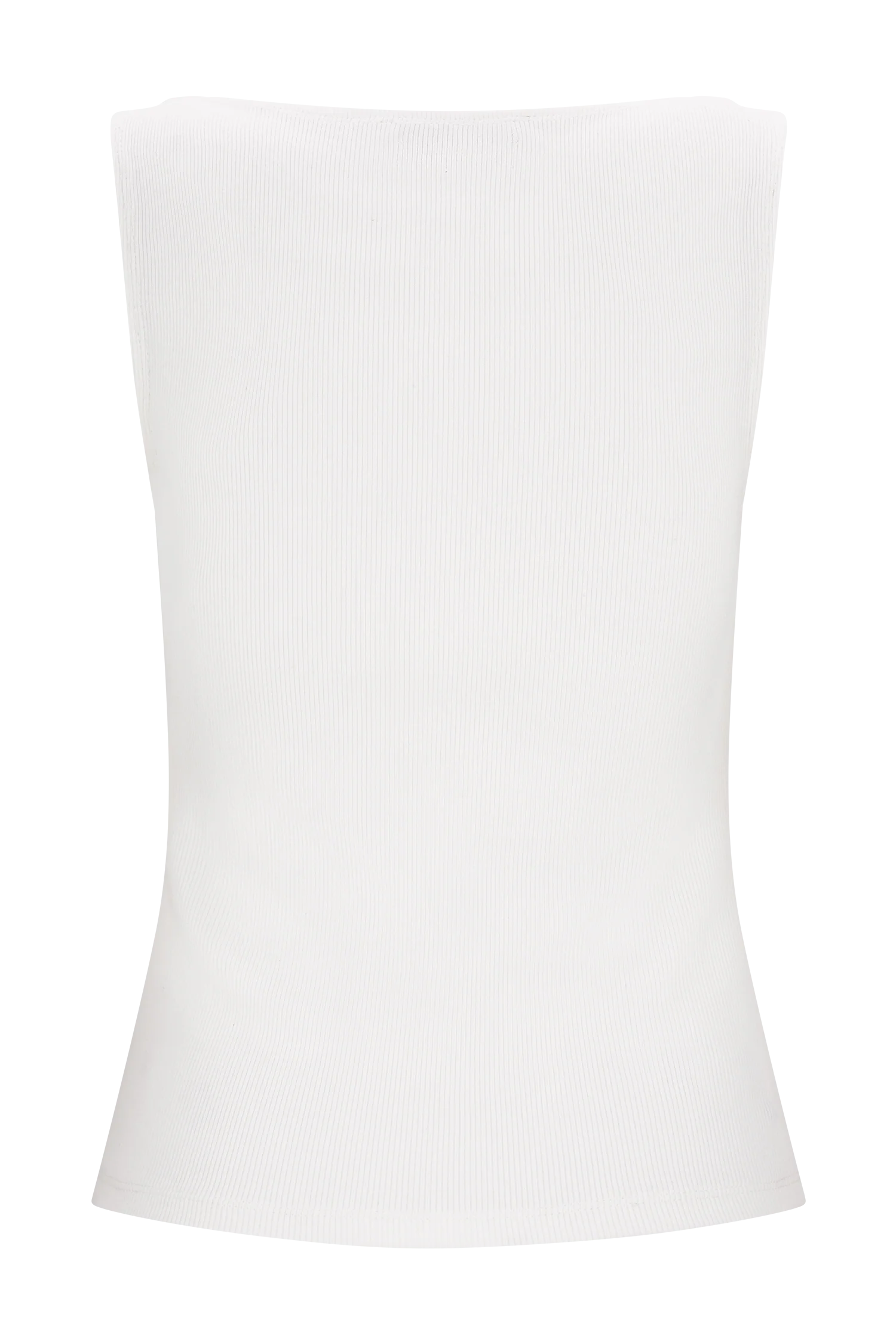 Coraline Panelled Sleeveless Top - White