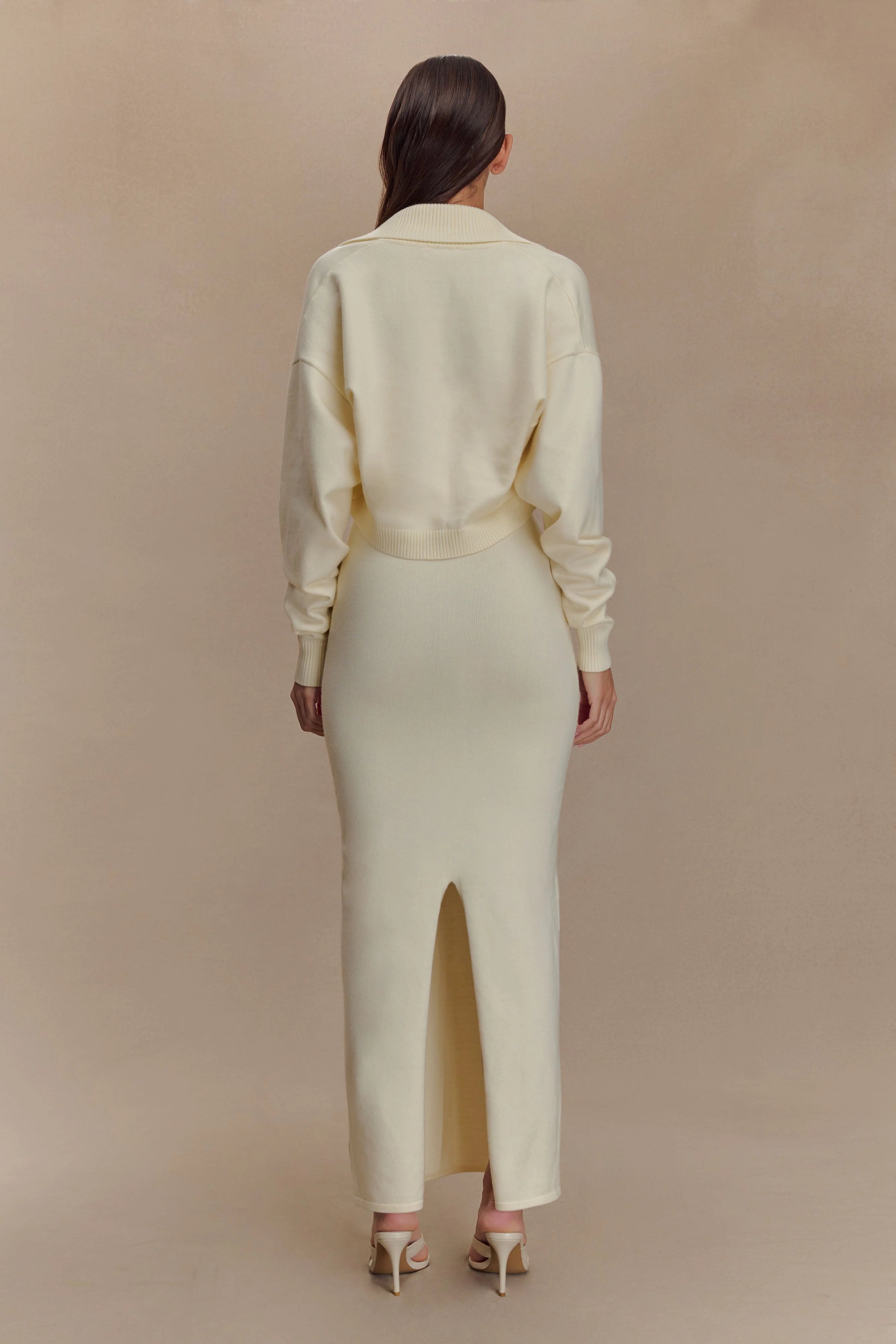 Kingston Knit Maxi Dress - Ivory