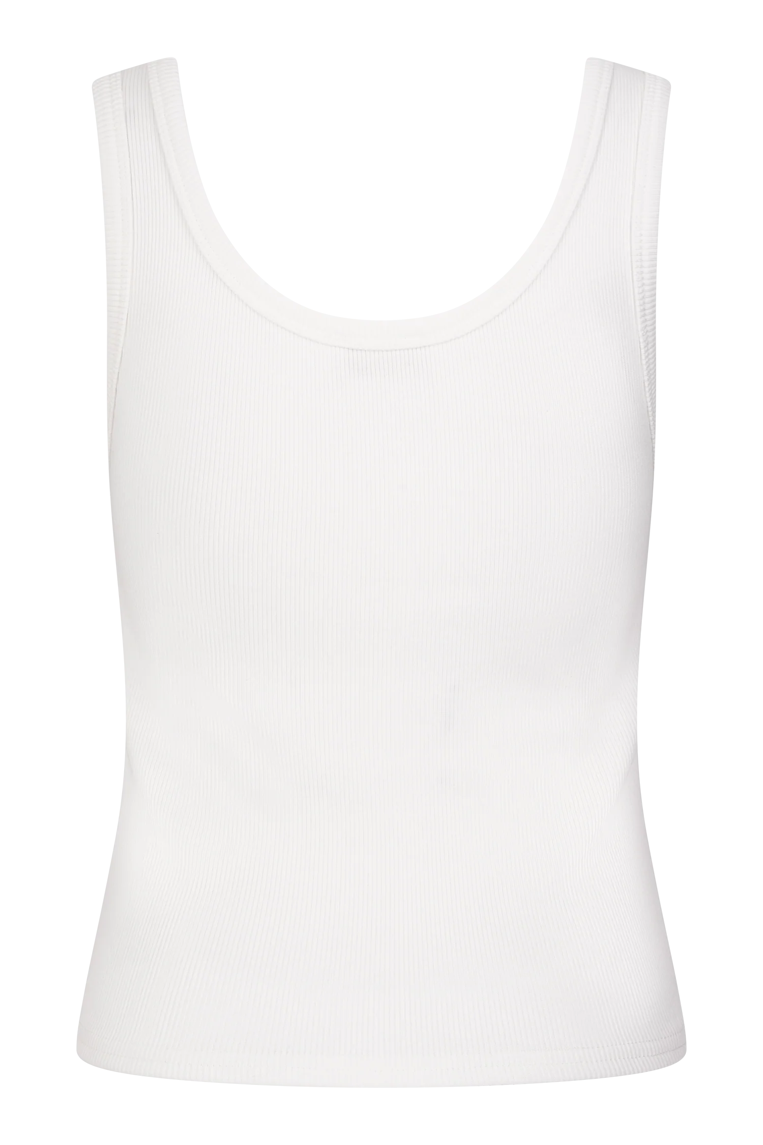 Maeva Scoop Tank Top - Ivory