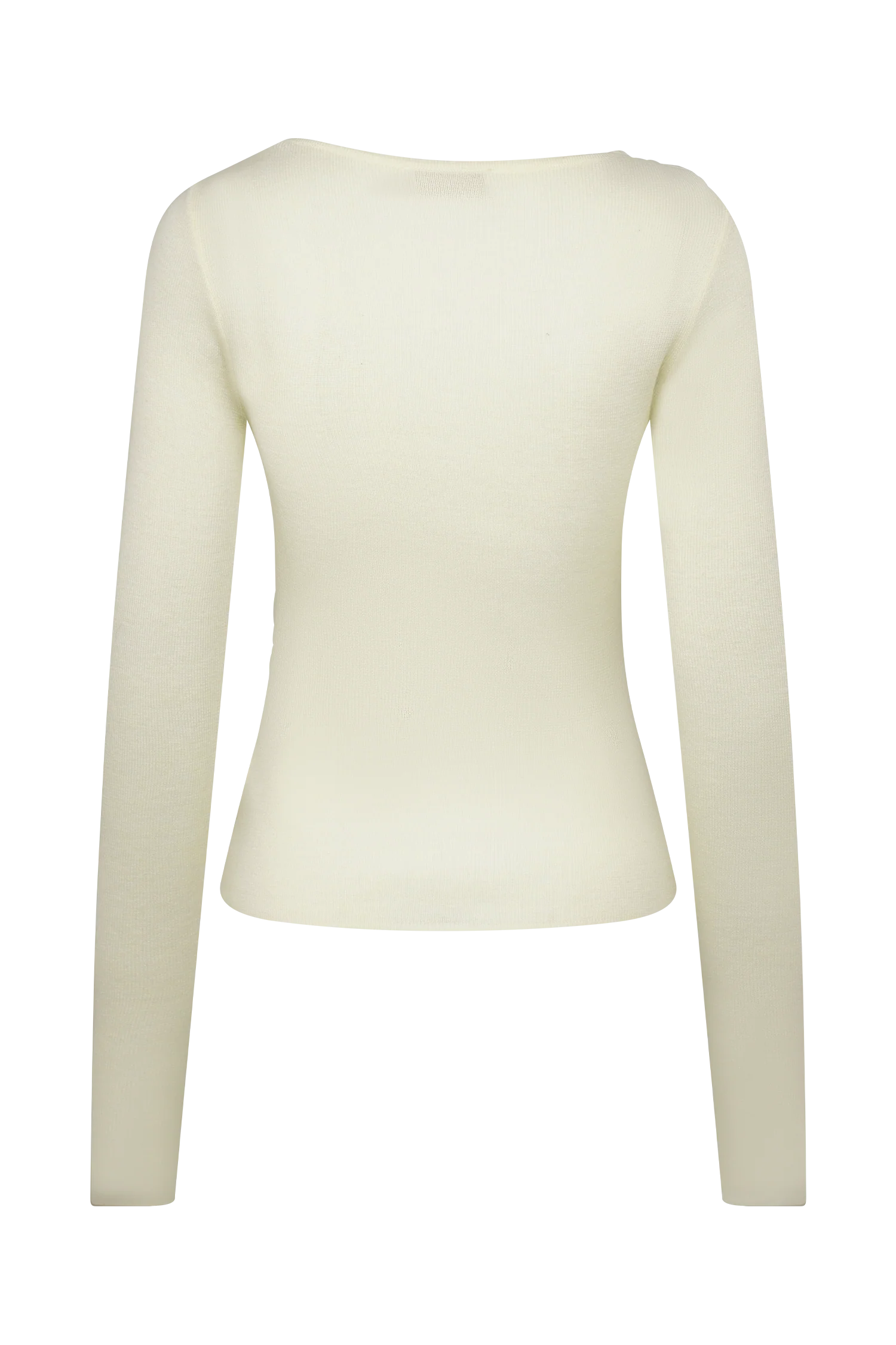 Culver Draped Twist Knit Top - Cream