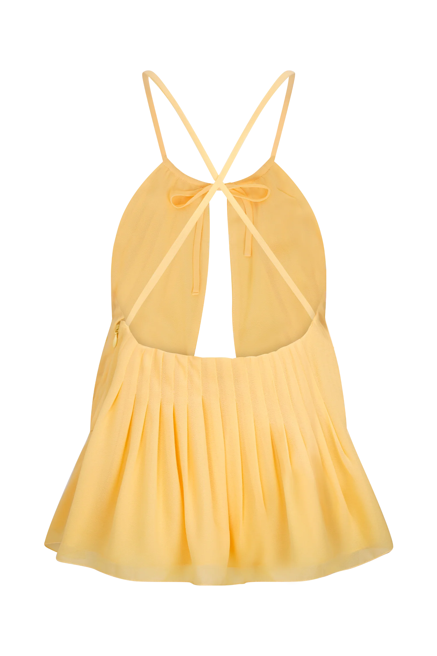 Korra Chiffon Halter Top - Butterscotch
