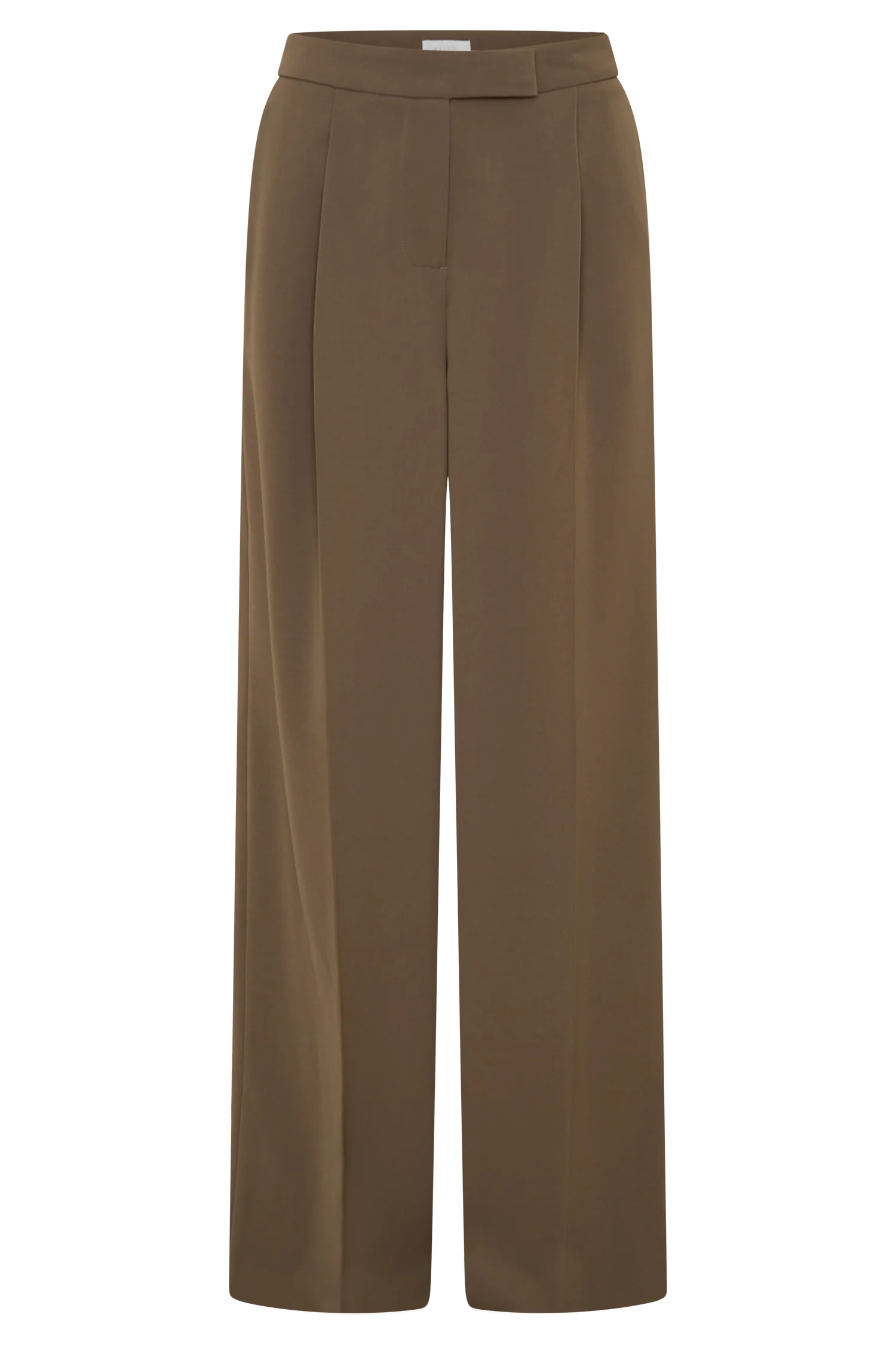 Faith Suiting Wide Leg Pant - Cacao Brown