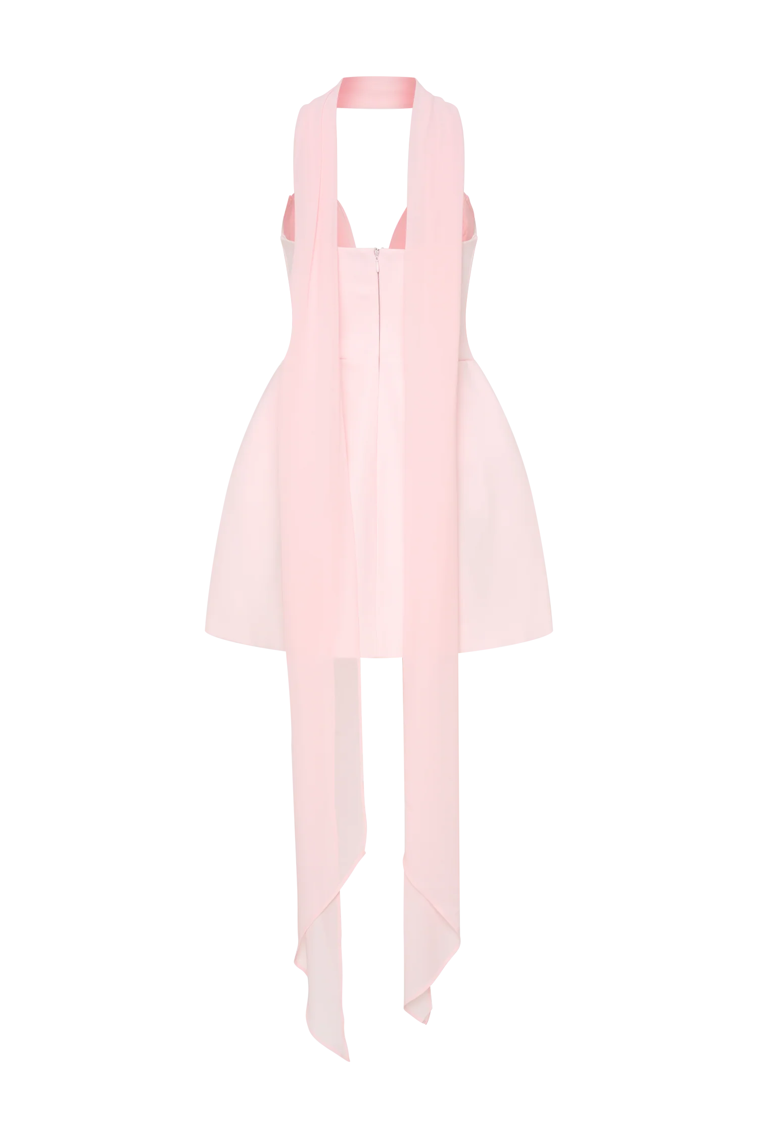 Orellia Strapless Suiting Mini Dress - Soft Pink