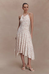 Sylvie Modal Hankie Midi Dress - Floral Ditsy Print