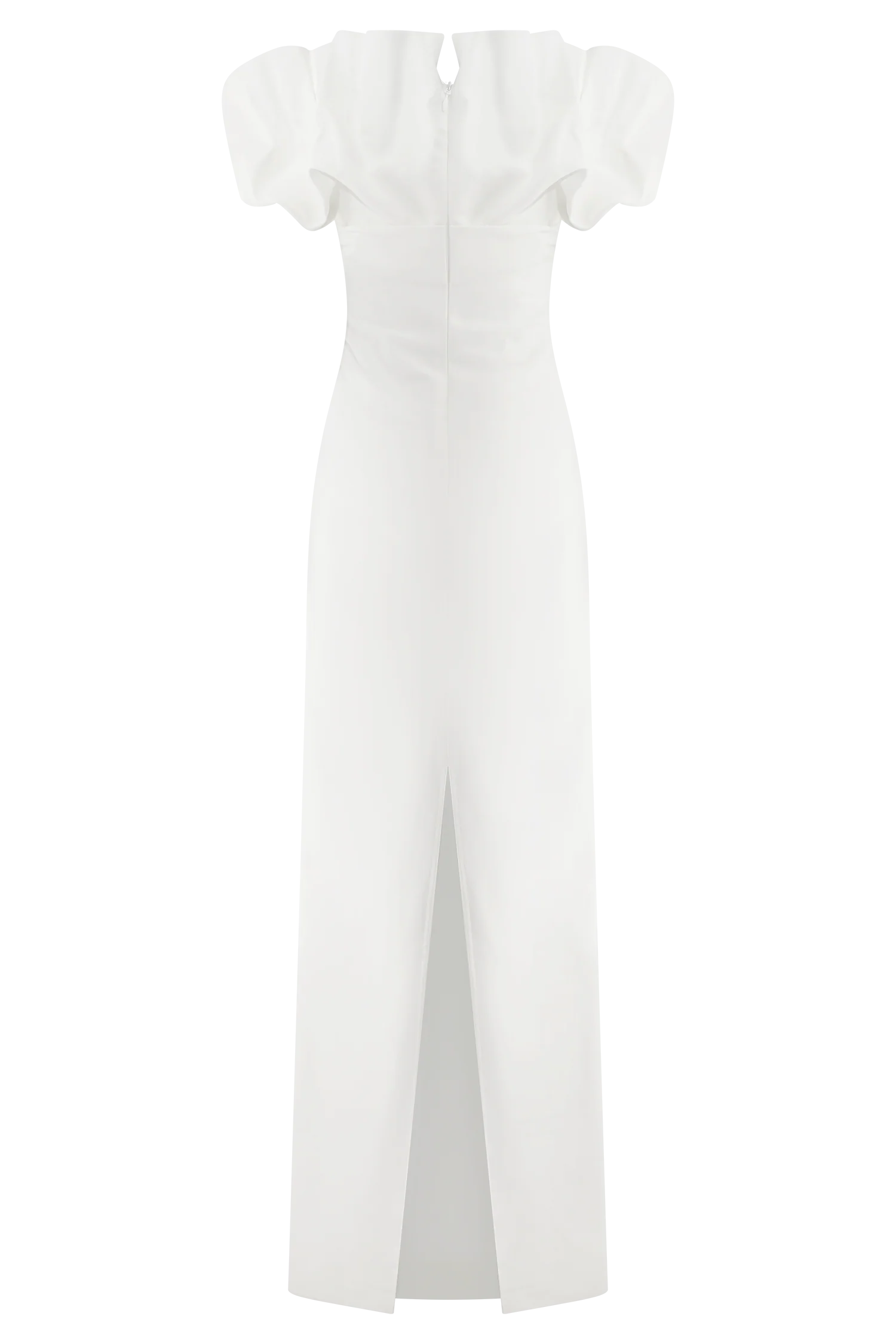 Sariya Sculptural Maxi Dress - White