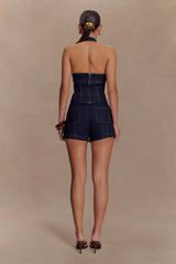 Meadow Denim Shorts - Indigo Blue