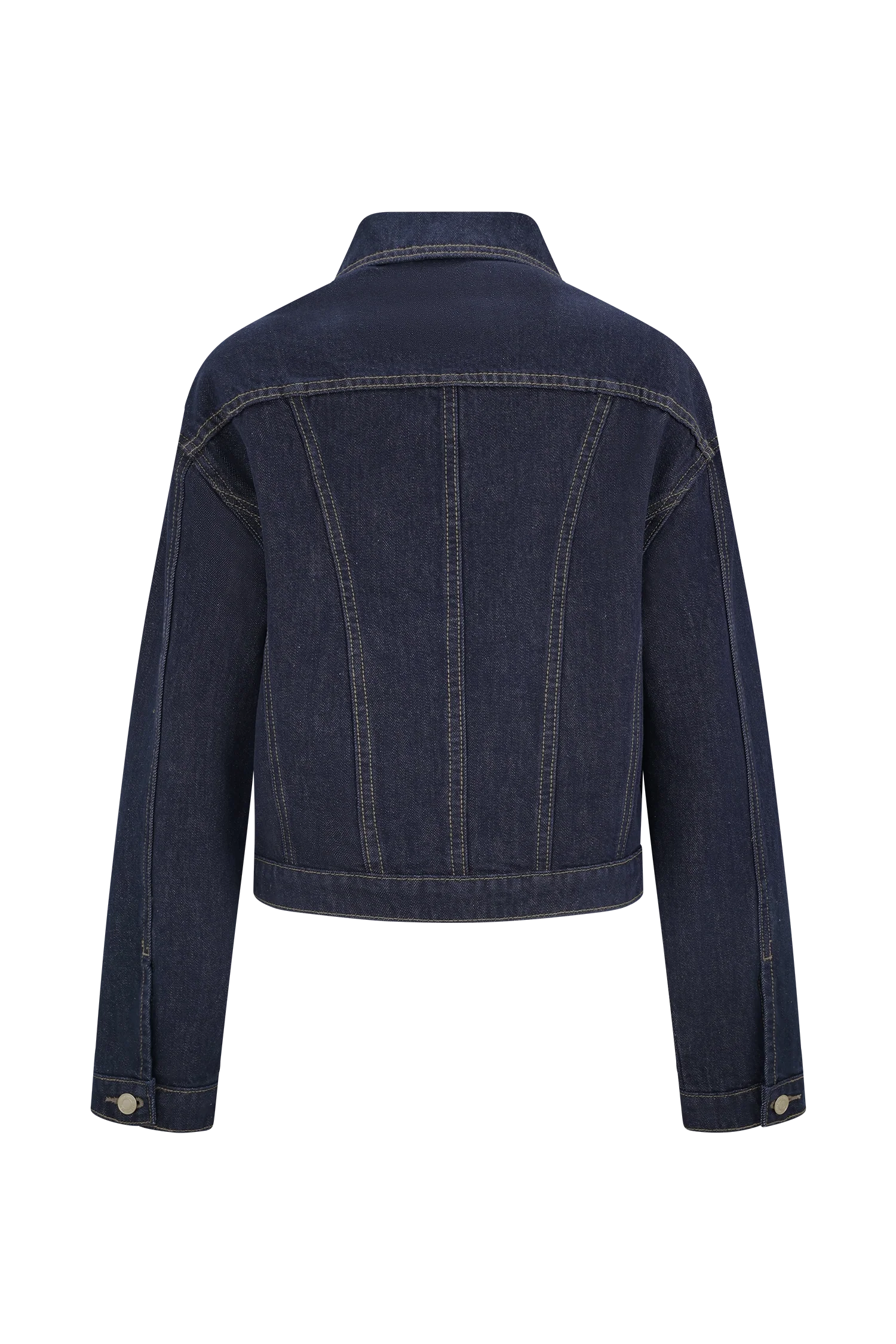 Kirra Cinched Denim Jacket - Washed Indigo Blue