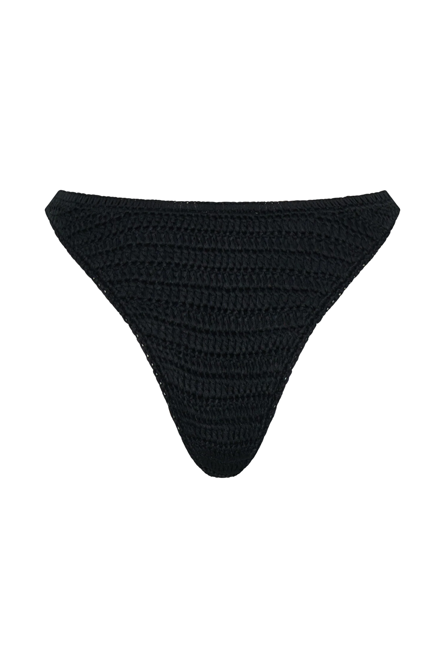 Skye Floral Crochet Tie Up Bikini Bottom - Black And White