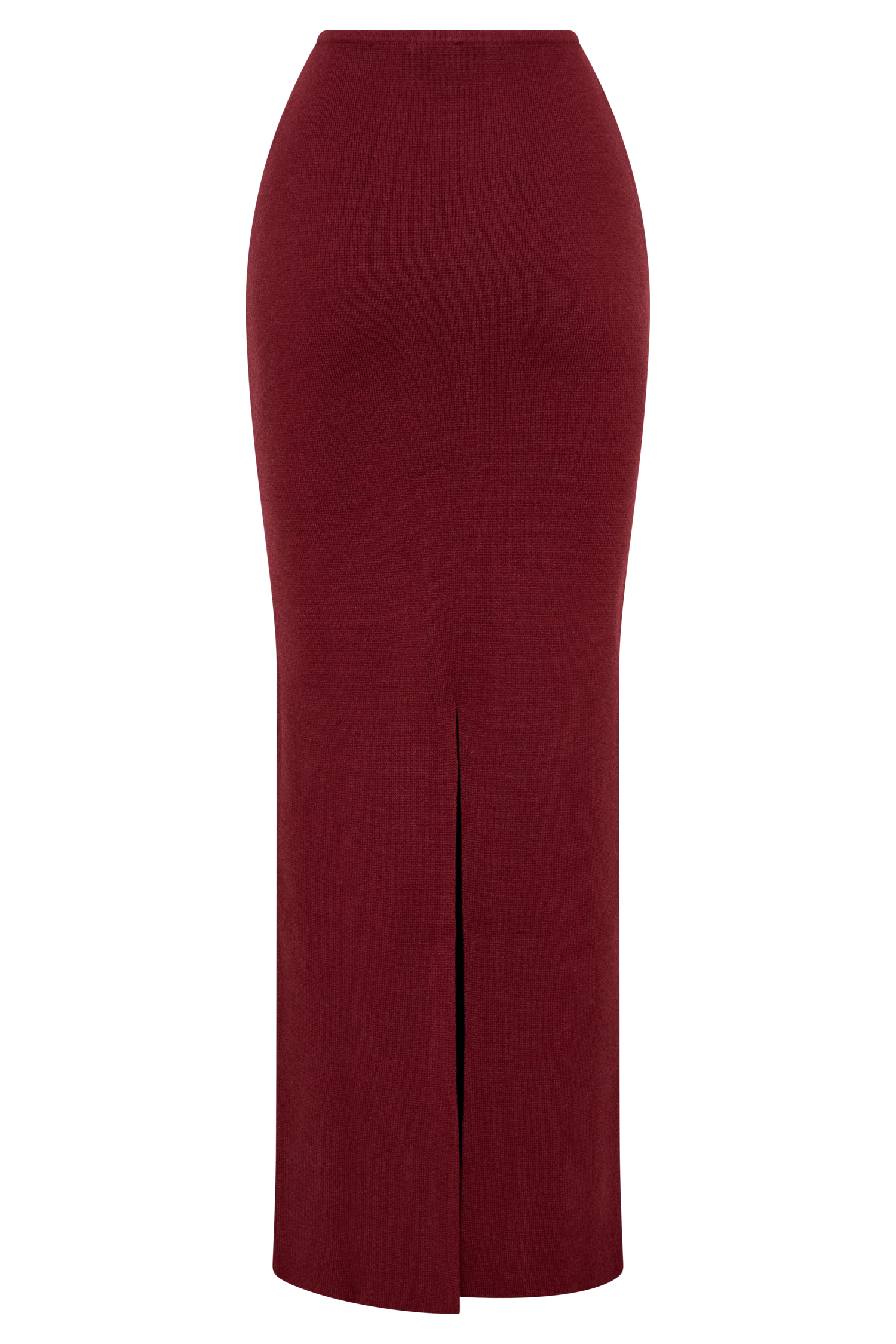 Kyle Knit Maxi Skirt - Cherry Red