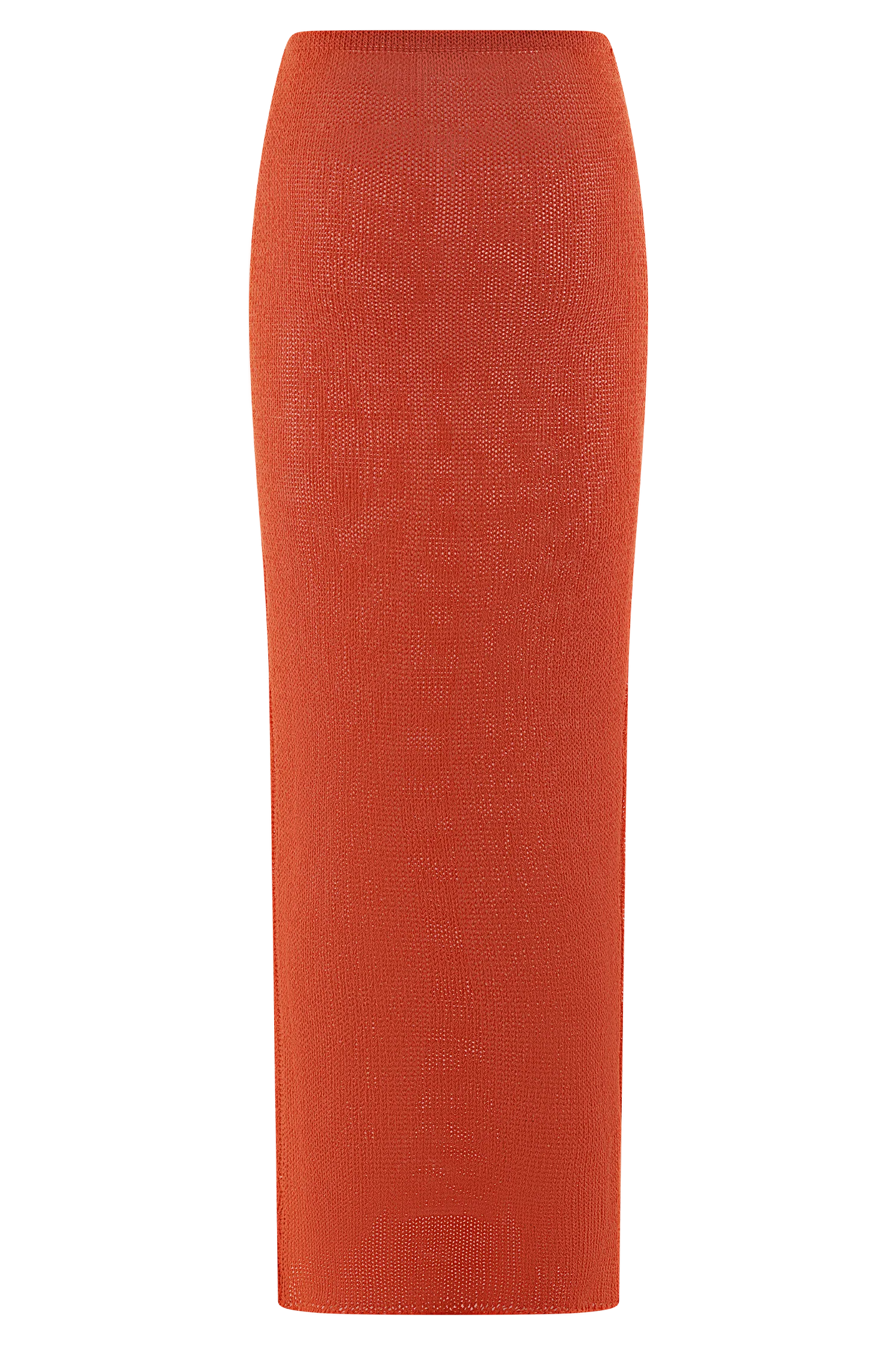 Reagan Knit Maxi Skirt - Orange