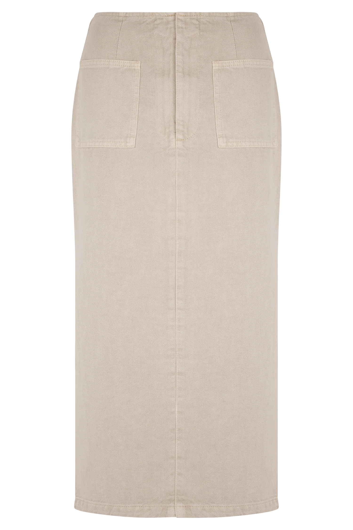 Fallon Denim Midi Skirt - Stone Wash