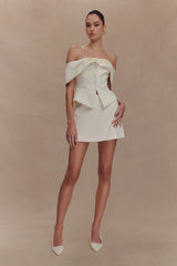 Alix Suiting Mini Skort - Ivory